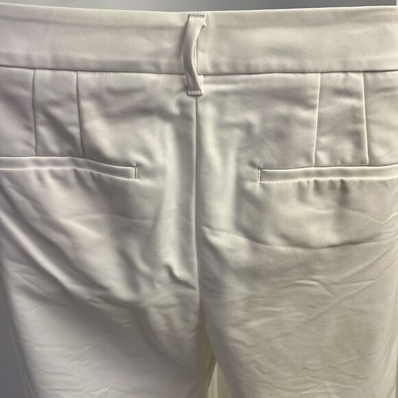 White House Black Market Cream “Perfect Form” Straight Crop Pants- Size 12 - Picture 9 of 15